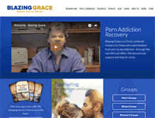 Tablet Screenshot of blazinggrace.org